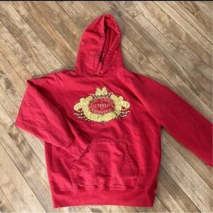 SUPREME RED COIN HOODIE SIZE M